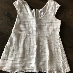 Maternity // Gorgeous White Lined Blouse